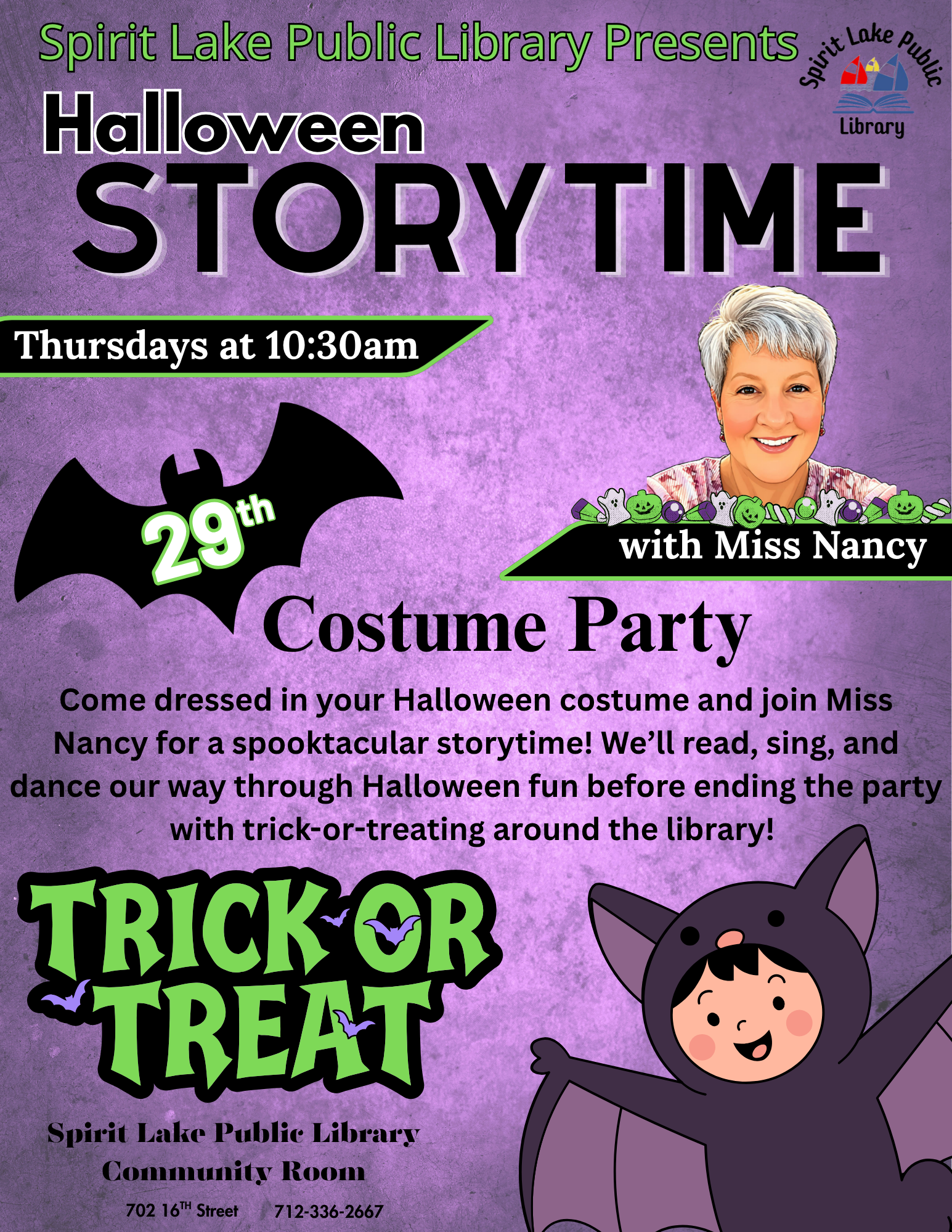October Storytime Flyer